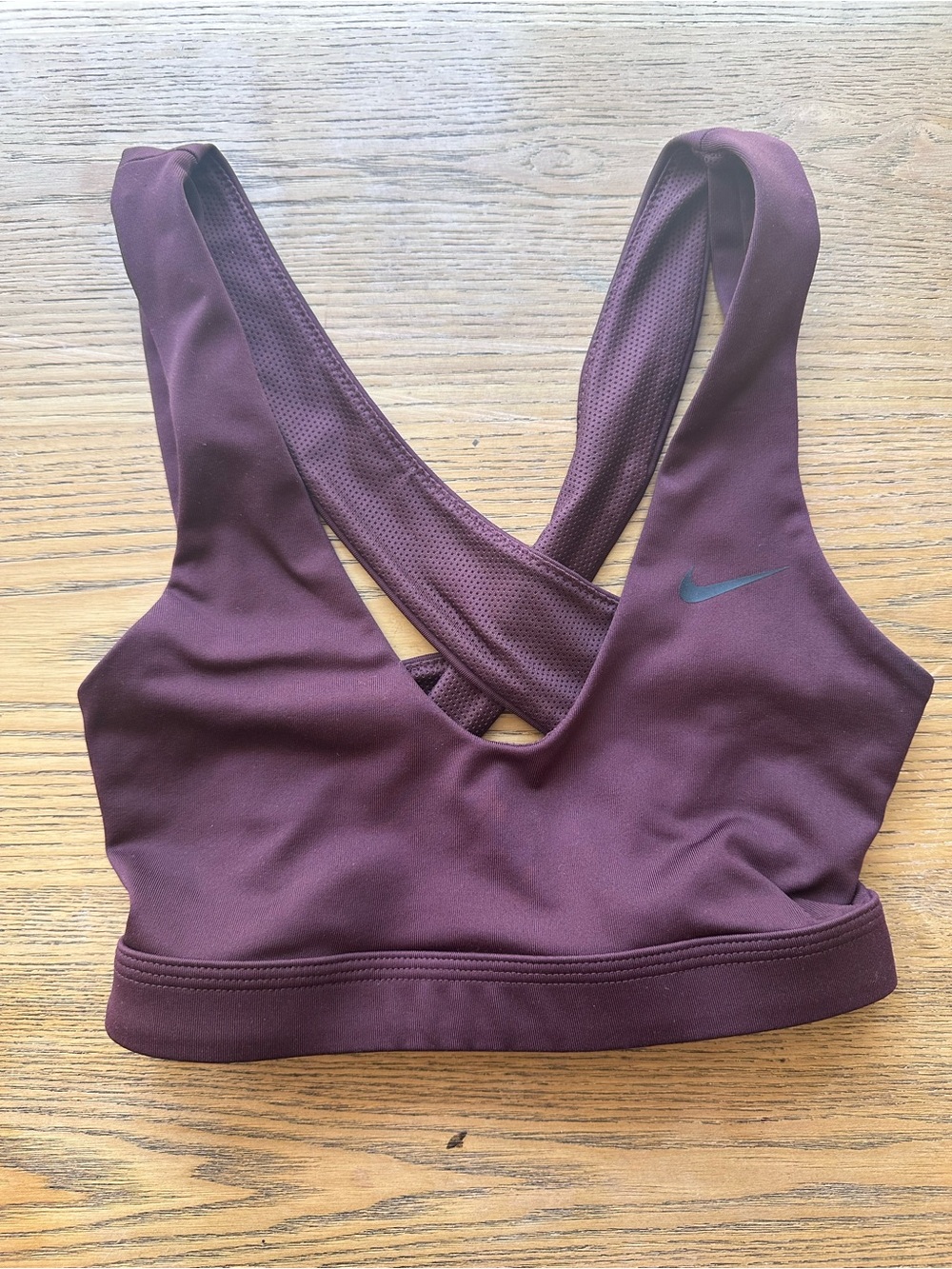 Nike Deep Plum Cross-Back Sports Bra
